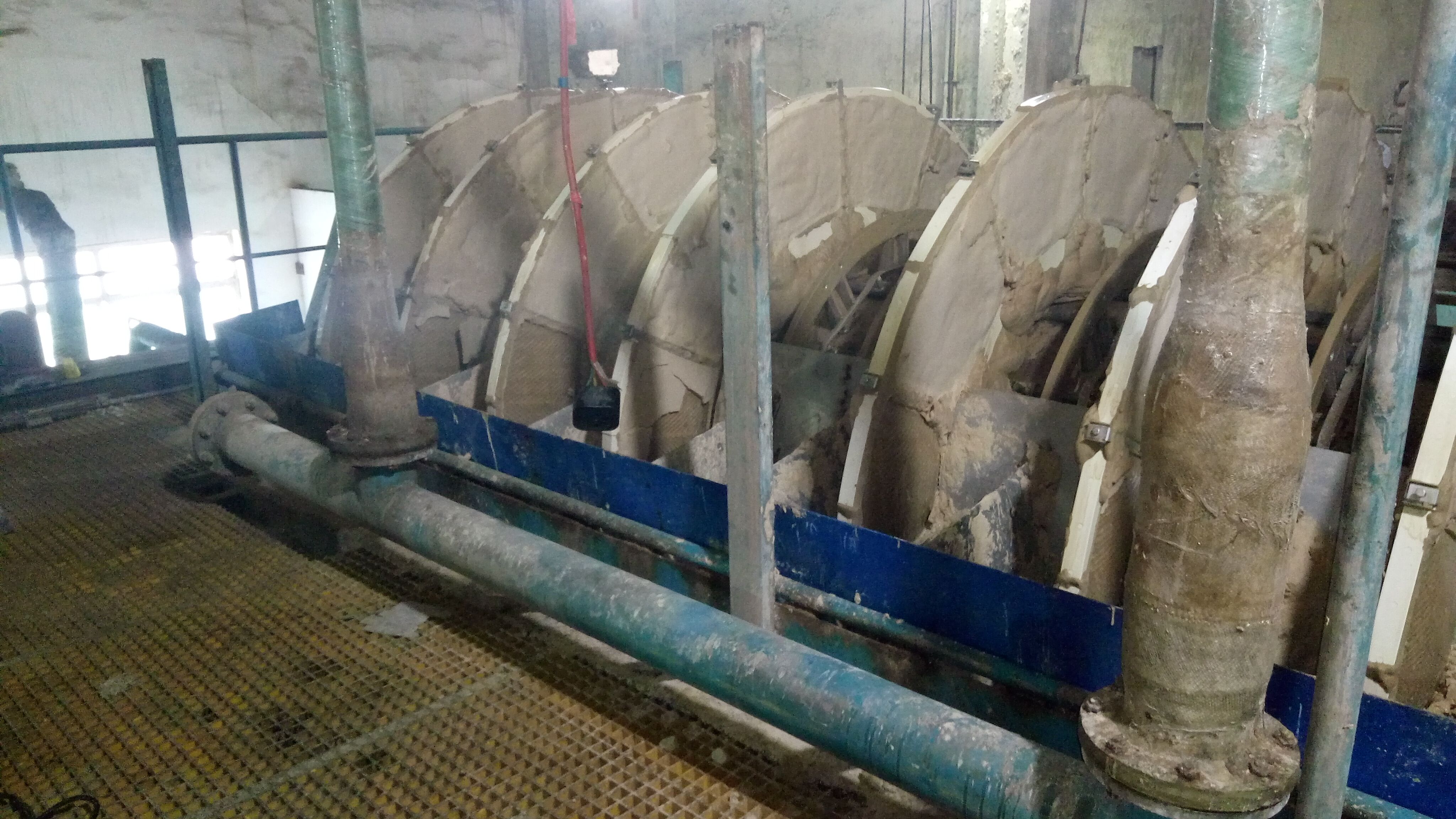 大唐保定熱電廠1、2號(hào)濾布圓盤脫水機(jī)改造